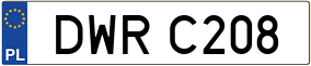 Trailer License Plate